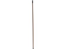 Hůl (násada) kovová, závit, závěs, 130 cm, imitace dřeva