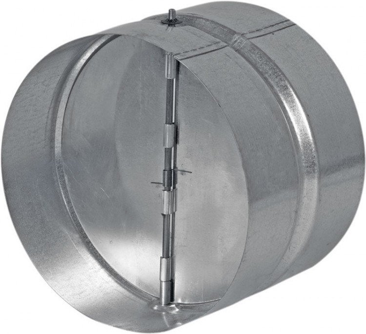 Klapka zpětná kovová ZKK 100 mm - Vybavení pro dům a domácnost Stavební prvky Mřížky větrací