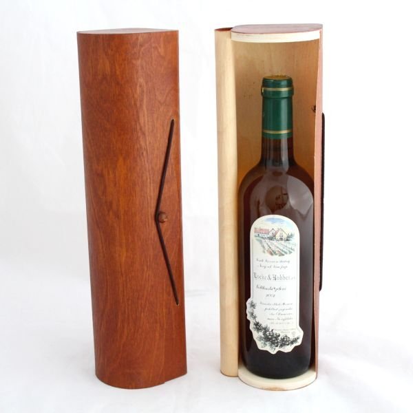 Box na 1 lahev dýhovaný MJ005-1 - Obaly na víno, příslušenství Obaly a stojany na víno