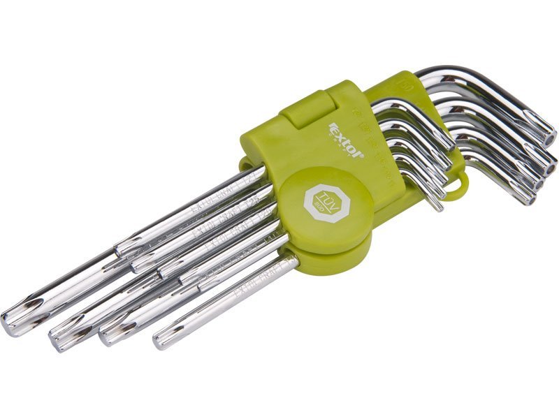 Klíč-L TORX T10-50 mm sada 9 ks - Nářadí ruční a elektrické, měřidla Nářadí ruční Klíče, hlavice nástrčné