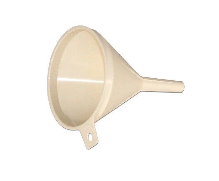 Nálevka 12 cm (trychtýř) Nálevka 12 cm (trychtýř) - Zednické nářadí, zahrada, nádoby Kanystry, lahve, nálevky na vodu