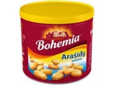 Arašídy pražené solené 135g plech Bohemia