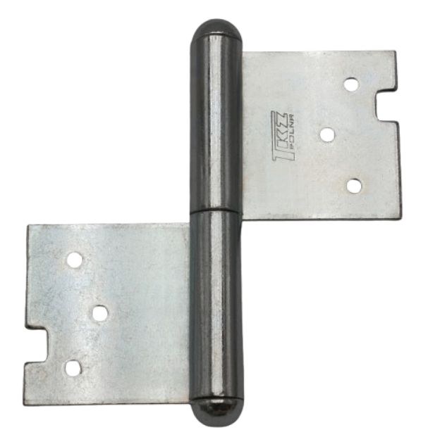 Závěs dveřní 100 L kompletní závěs, levý, zinek modrý - Kliky, okenní a dveřní kování, panty Závěsy (panty) Závěsy dveřní