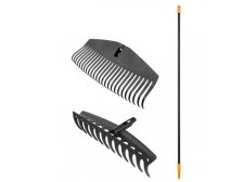 Hrábě univerzální +hrábě na listí+násada Fiskars Solid set (135014+1350640135001)