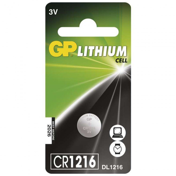 Baterie lithiová knoflíková GP CR1216