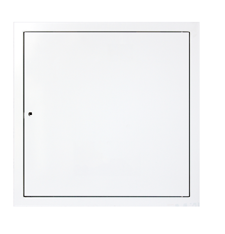 Dvířka revizní 500 x 500 mm se zámkem - čtyřhran bílá (PRDVB158S) - Vybavení pro dům a domácnost Stavební prvky Dvířka vanová, rozvadečová