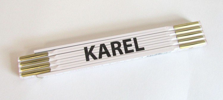 Metr skládací 2 m KAREL (PROFI, bílý, dřevěný)