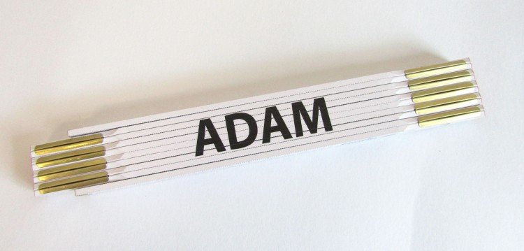 Metr skládací 2 m ADAM (PROFI, bílý, dřevěný)