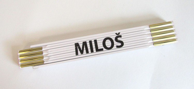 Metr skládací 2 m MILOŠ (PROFI, bílý, dřevěný) - Nářadí ruční a elektrické, měřidla Měřidla Metry skládací