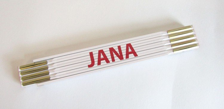 Metr skládací 2 m JANA (PROFI, bílý, dřevěný) - Nářadí ruční a elektrické, měřidla Měřidla Metry skládací