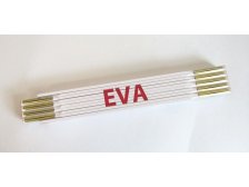 Metr skládací 2 m EVA (PROFI, bílý, dřevěný)