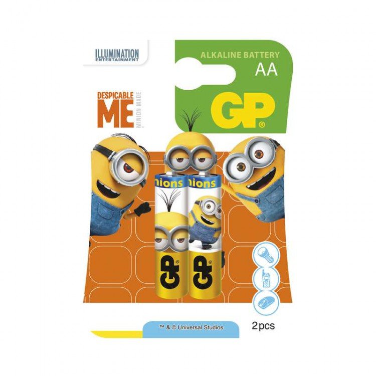Baterie B0921M2 GP MINION LR6 2bl Baterie B0921M2 GP MINION LR6 2bl - Vybavení pro dům a domácnost Baterie - monočlánky, příslušenství