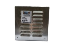 Mřížka 200 x 200 mm k přišroubování, vysekávaná žaluzie, hliníková