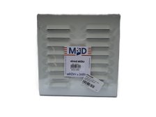 Mřížka 200 x 200 mm k přišroubování, vysekávaná žaluzie, bílá
