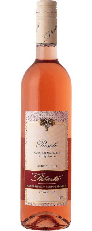 Víno Rosálie-rosé K 2016 polosuché, 0,75 l č. š. 2/16