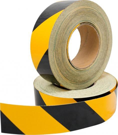 Páska DURAFLEX žlutočerná V 2313 100 mm x 45 m - levá - Vybavení pro dům a domácnost Pásky lepící, maskovací, izolační