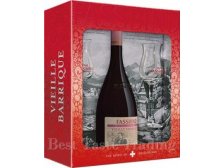 FASSBIND Malina ovocný destilát 0,7 /40% Gift box-2 skleničky