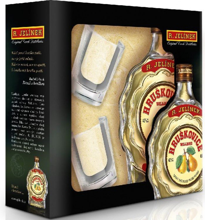 Hruškovice Willia.Budík 42% 0,5l +2 skleničky Hruškovice Willia.Budík 42% 0,5l +2 skleničky - Whisky, destiláty, likéry Pálenka