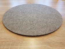 Podsedák plstěný - šedý 350 x 6mm, 0,44 g/cm3