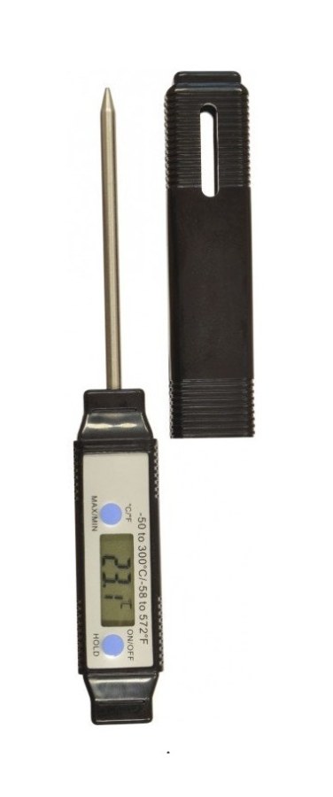 Teploměr vpichový digitální 9204, kovový hrot - Vybavení pro dům a domácnost Teploměry