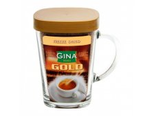Gina Instant Coffee - Rozpustná káva ve skleněném hrnečku 100 g