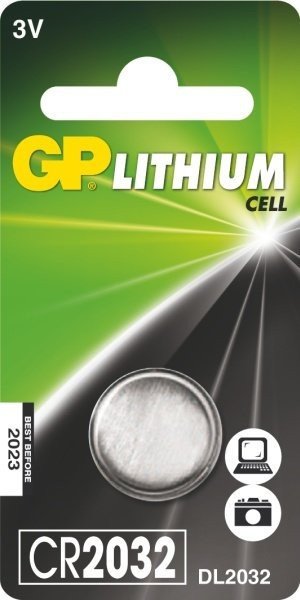 Baterie lithiová knoflíková B15322 GP CR2032 (balení 1 ks)