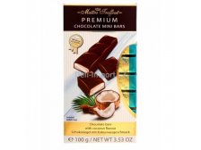 Maitre Truffout Premium Mini Bars-Čokoládové mini tyčinky s kokosovou náplní 8 x 12,5 g