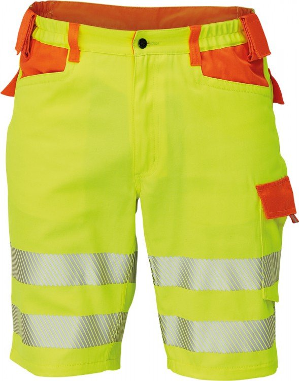 Šortky LATTON Hi-Vis žlutá/oranžová 60 - Pomůcky ochranné a úklidové Pomůcky ochranné Oděvy, bundy, kalhoty, obleky