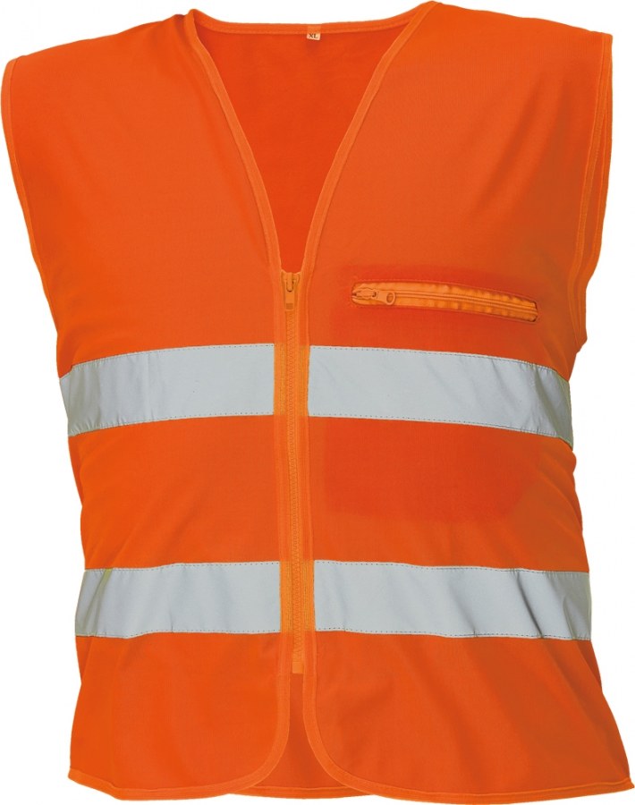 Vesta pracovní reflexní oranžová UNI 26.05025 - Pomůcky ochranné a úklidové Pomůcky ochranné Oděvy, bundy, kalhoty, obleky