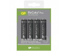 Baterie nabíjecí GP ReCyko+ Pro Professional HR6 (AA) 4 ks v plastovém obalu (EMB08274)
