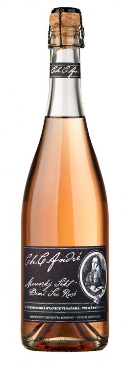 Víno André rosé sekt G demi sec polosuché 0,75l č. š. 0218MR