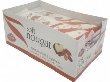 Nugát jemný s jablky, arašídy a skořicí 60 g JANNSYS