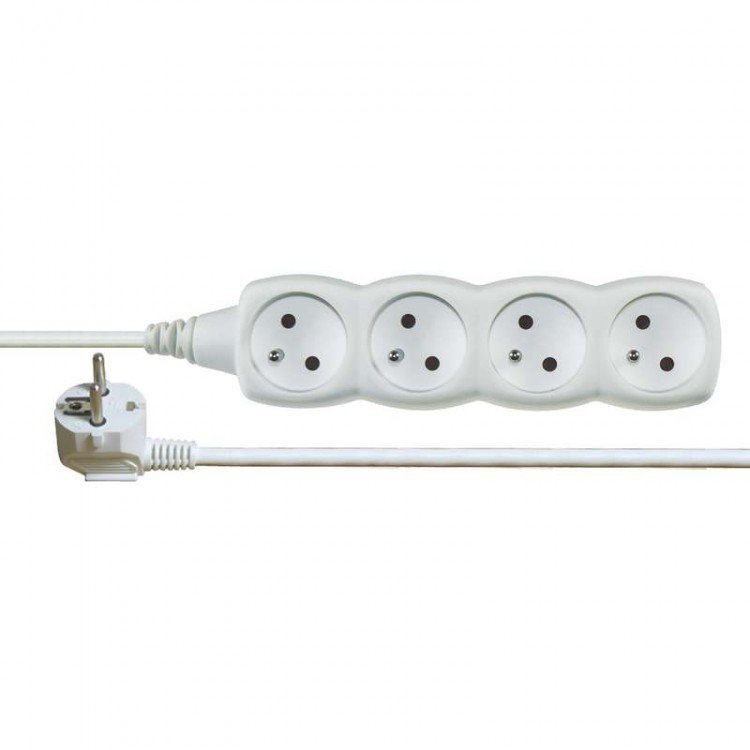 Kabel prodlužovací 3 m 4 zásuvky P0413 vč. RP (EMP0413) - Vybavení pro dům a domácnost Svítilny, žárovky, elektrické přísl.