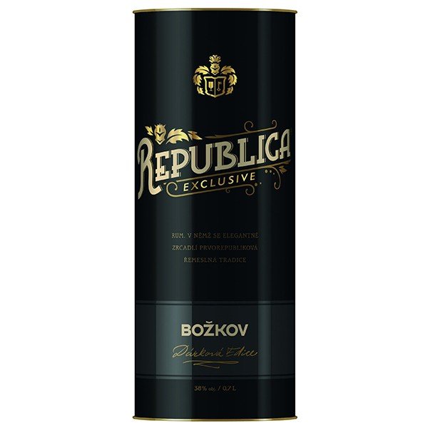 Rum Republica Exclusive tuba 38% 0,7l - Whisky, destiláty, likéry Rum