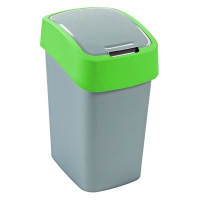 Koš odpadkový FLIP BIN 25 l stříbrný/zelený - Vybavení pro dům a domácnost Koše odpadkové, na prádlo, nákupní