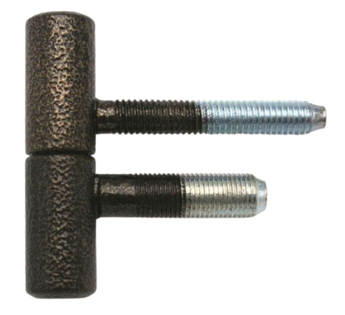 Závěs dveřní 60/10 M10 x 1/37 kompletní závěs, pravo-levý, lak antika - Kliky, okenní a dveřní kování, panty Závěsy (panty) Závěsy dveřní