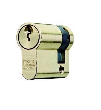 Vložka, půlvložka 201RSGDZ/42+10 mm 3 klíče, stavěcí, leštěná mosaz
