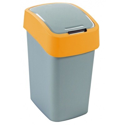 Koš odpadkový FLIP BIN 25l stříbrný/žlutý - Vybavení pro dům a domácnost Koše odpadkové, na prádlo, nákupní