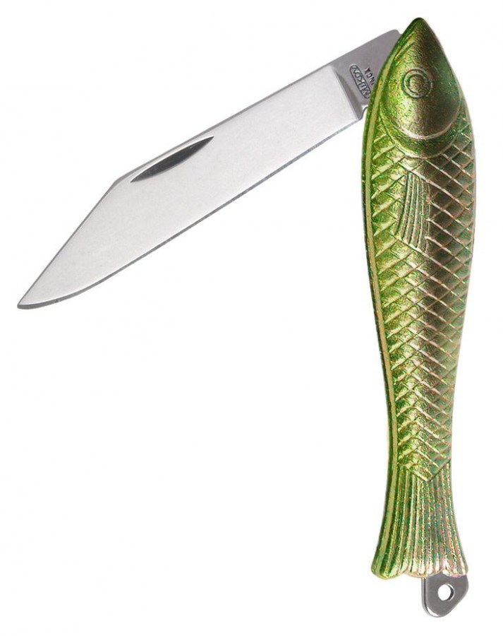 Nůž 130-NZn-1 rybička kapesní ZLATÁ - Vybavení pro dům a domácnost Nože Nože zavírací