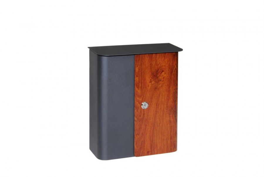 Schránka poštovní ocelová BK.172.AM/W, dveře v imitaci dřeva - Vybavení pro dům a domácnost Schránky, pokladny, skříňky Pokladny, trezory