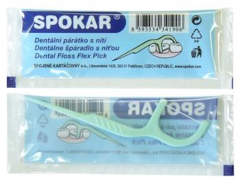 Párátko dentální s nití jednotlivé balení Párátko dentální s nití jednotlivé balení - Vybavení pro dům a domácnost Doplňky a pomůcky koupelnové