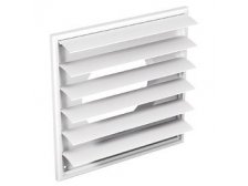 Žaluzie ventilační pevná 867x945 B-bílý pozink.plech, oboustranná