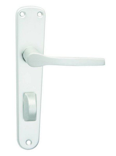 Kování interiérové MONET klika/klika 72 mm WC stříbrný elox F1 - Kliky, okenní a dveřní kování, panty Kování dveřní Kování dveřní mezip. hliník, bez PÚ