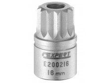 Hlavice zástrčná 3/8" XZN s otvorem 16mm