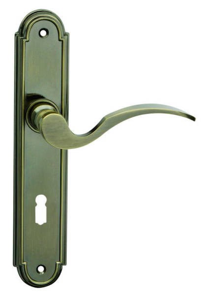 Kování interiérové VENEZIA klika/klika 90 mm klíč RUSTIKAL kované - Kliky, okenní a dveřní kování, panty Kování dveřní Kování dveřní kované, Rustico