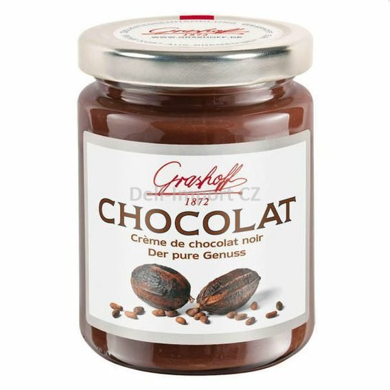 Grashoff-čokoládový krém z hořké čokolády " čisté potěšení" 250g Grashoff-čokoládový krém z hořké čokolády " čisté potěšení" 250g - Delikatesy, dárky Delikatesy