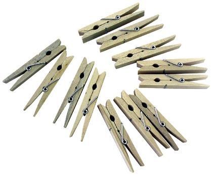 Kolíčky na prádlo dřevěné 24 ks