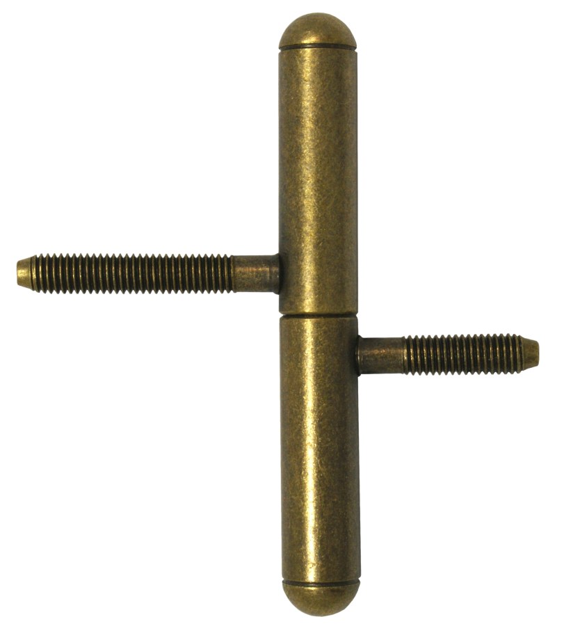 Závěs dveřní 15 x 100 UR25 kompletní závěs, pravo-levý, stará mosaz Závěs dveřní 15 x 100 UR25 kompletní závěs, pravo-levý, stará mosaz - Kliky, okenní a dveřní kování, panty Závěsy (panty) Závěsy dveřní