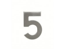 Číslice domovní RN.95L.5.N, ploché 2D, nerez v.95 mm