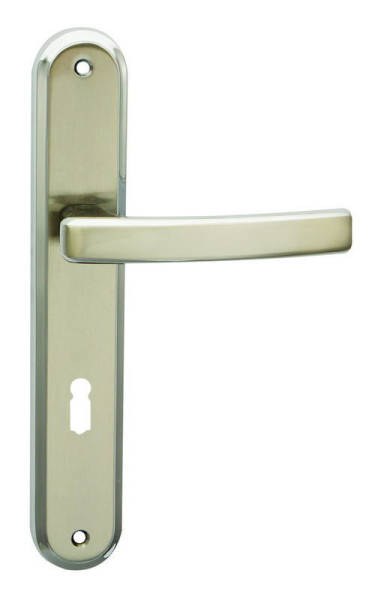 Kování interiérové GABRI klika/klika 72 mm klíč chrom leský-nikl matný OCN (C GAB7KNMC) - Kliky, okenní a dveřní kování, panty Kování dveřní Kování dveřní mezip. chrom, nikl, nerez